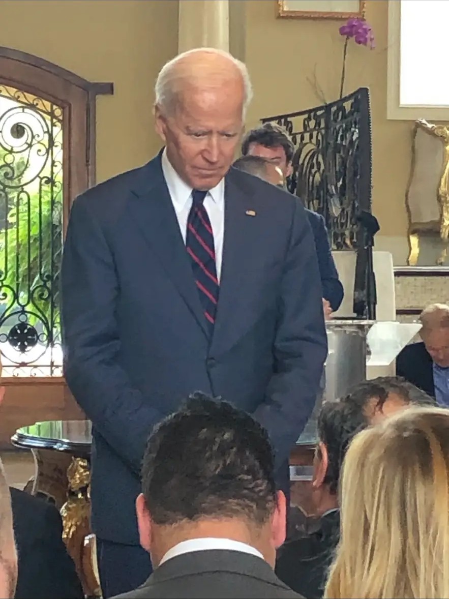 With President Biden at a special event