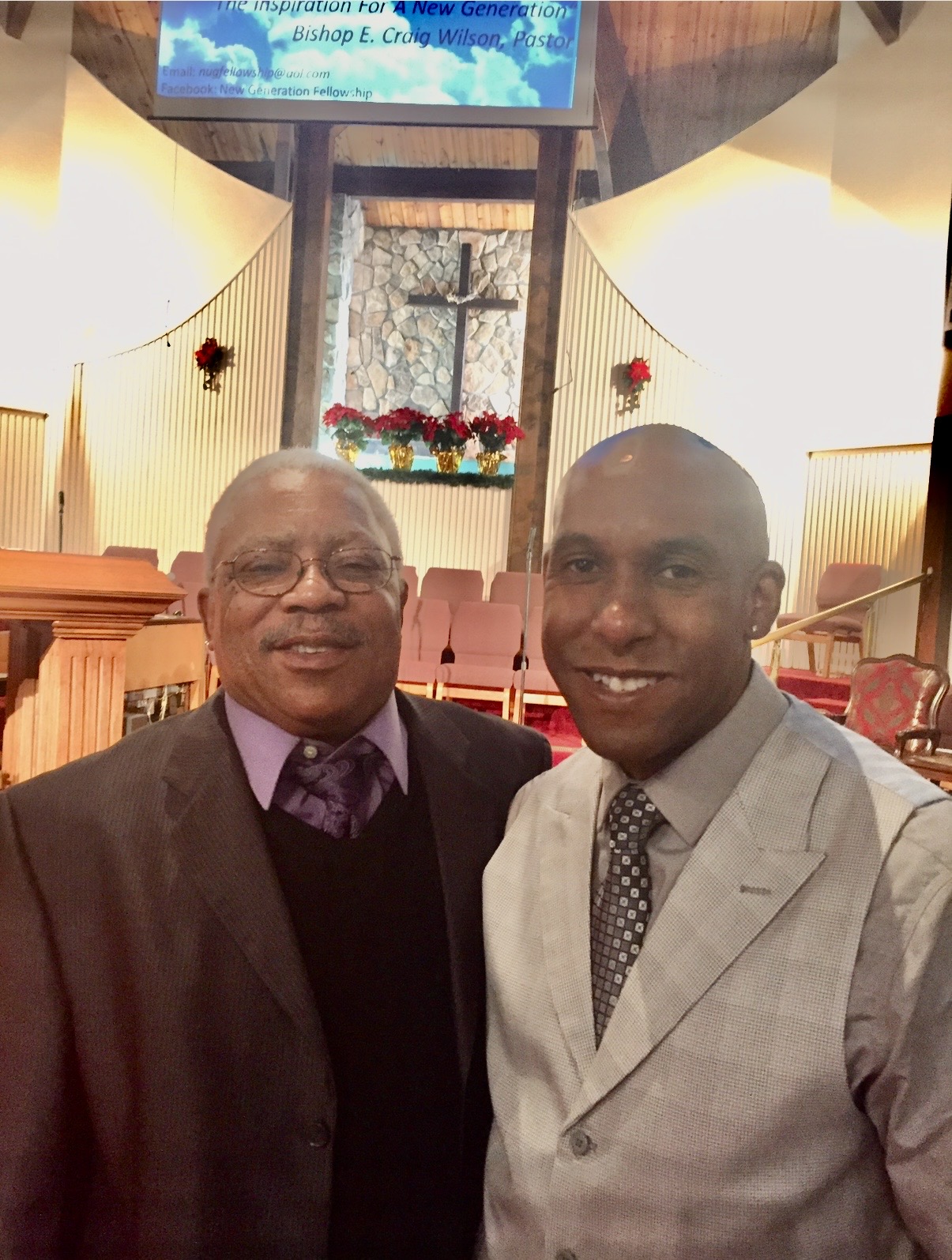 Dr. Dexter King visiting New Generation Fellowship with Minister Derek King