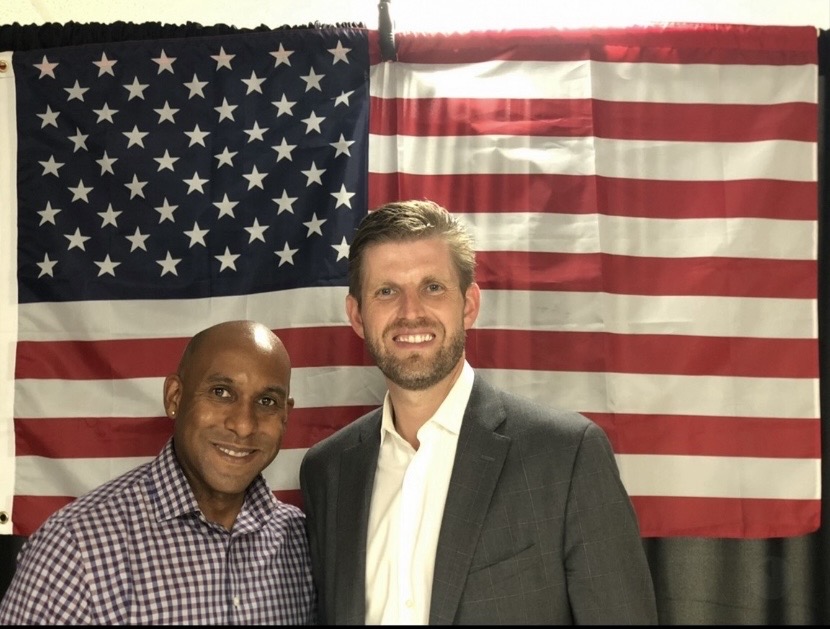 Dr. Dexter King meeting Eric Trump